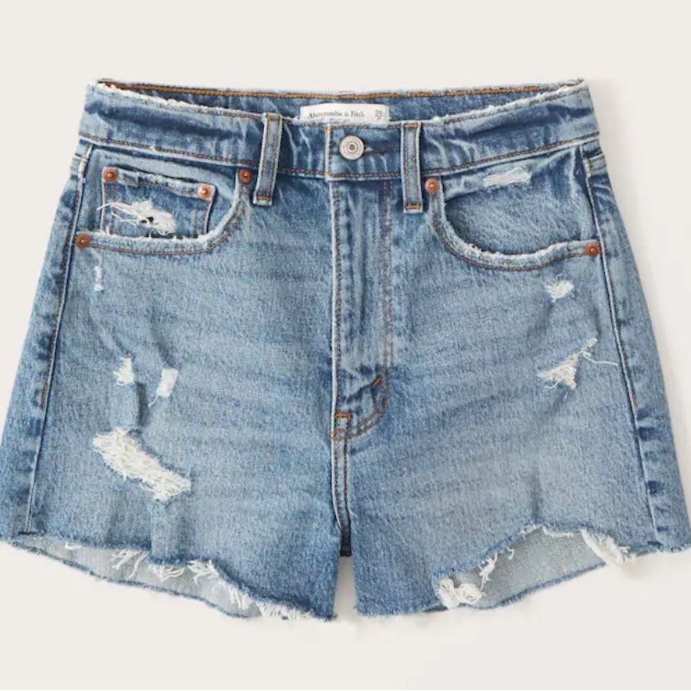 Abercrombie High Rise Mom Shorts